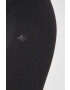 4F leggins de antrenament culoarea negru neted - Pled.ro