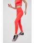 4F leggins de antrenament culoarea rosu neted - Pled.ro