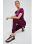 4F leggins sport femei culoarea violet neted - Pled.ro