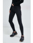 4F leggins sport femei culoarea gri neted - Pled.ro