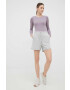 4F longsleeve femei culoarea violet - Pled.ro