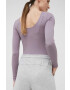 4F longsleeve femei culoarea violet - Pled.ro