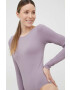 4F longsleeve femei culoarea violet - Pled.ro