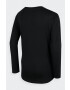 4F longsleeve din bumbac pentru copii culoarea negru - Pled.ro