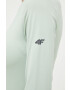 4F longsleeve pentru alergare culoarea verde - Pled.ro