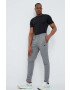 4F pantaloni de antrenament culoarea gri neted - Pled.ro