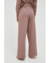 4F pantaloni de trening culoarea roz neted - Pled.ro