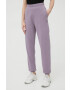 4F pantaloni de trening femei culoarea violet neted - Pled.ro