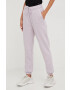 4F pantaloni de trening femei culoarea violet neted - Pled.ro