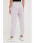 4F pantaloni de trening femei culoarea violet neted - Pled.ro