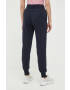 4F pantaloni de trening culoarea albastru marin neted - Pled.ro