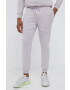 4F pantaloni de trening culoarea roz neted - Pled.ro