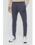 4F pantaloni de trening din bumbac culoarea gri neted - Pled.ro