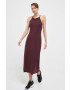 4F rochie culoarea bordo midi mulata - Pled.ro