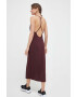 4F rochie culoarea bordo midi mulata - Pled.ro