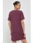 4F rochie din bumbac culoarea violet mini drept - Pled.ro