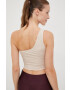 4F top de yoga culoarea bej - Pled.ro