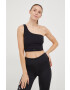 4F top de yoga culoarea negru - Pled.ro