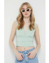 Abercrombie & Fitch bluza femei culoarea verde neted - Pled.ro