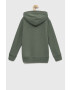 Abercrombie & Fitch bluza copii culoarea verde cu glugă cu imprimeu - Pled.ro