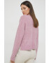 Abercrombie & Fitch cardigan din amestec de lana femei culoarea violet - Pled.ro