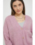 Abercrombie & Fitch cardigan din amestec de lana femei culoarea violet - Pled.ro