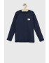 Abercrombie & Fitch longsleeve de baie pentru copii culoarea albastru marin - Pled.ro