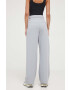 Abercrombie & Fitch pantaloni femei culoarea gri drept high waist - Pled.ro