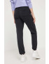 Abercrombie & Fitch pantaloni de trening culoarea negru neted - Pled.ro