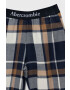 Abercrombie & Fitch pijama copii culoarea alb neted - Pled.ro