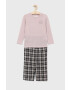 Abercrombie & Fitch pijama copii culoarea roz neted - Pled.ro