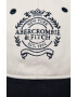 Abercrombie & Fitch șapcă de baseball din bumbac culoarea alb cu imprimeu - Pled.ro