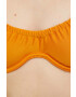 Abercrombie & Fitch sutien de baie culoarea portocaliu cupa moale - Pled.ro