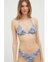 Abercrombie & Fitch sutien de baie culoarea albastru marin cupa usor rigidizata - Pled.ro