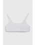 Abercrombie & Fitch sutien fete culoarea alb - Pled.ro