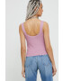 Abercrombie & Fitch top femei culoarea violet - Pled.ro