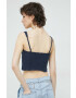 Abercrombie & Fitch top femei culoarea albastru marin - Pled.ro