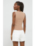 Abercrombie & Fitch top femei culoarea maro - Pled.ro