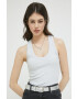 Abercrombie & Fitch top femei culoarea gri - Pled.ro