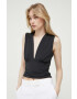 Abercrombie & Fitch top femei culoarea negru - Pled.ro