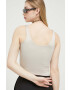 Abercrombie & Fitch top femei culoarea bej - Pled.ro