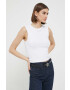 Abercrombie & Fitch top femei culoarea alb - Pled.ro