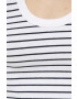 Abercrombie & Fitch top femei culoarea alb - Pled.ro