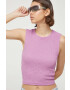 Abercrombie & Fitch top culoarea violet - Pled.ro