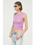 Abercrombie & Fitch top culoarea violet - Pled.ro