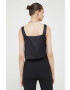 Abercrombie & Fitch top femei culoarea negru - Pled.ro