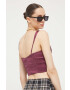 Abercrombie & Fitch top femei culoarea violet - Pled.ro