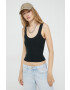 Abercrombie & Fitch top femei culoarea gri - Pled.ro