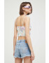 Abercrombie & Fitch top The Trevor Project femei culoarea alb - Pled.ro