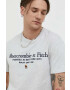 Abercrombie & Fitch tricou din bumbac culoarea gri - Pled.ro